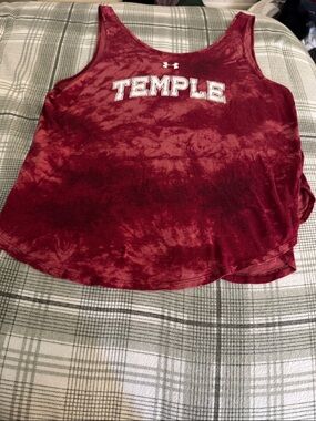 Under Armour Crimson Tie-Dye Temple Tank Top
